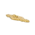 thumbnail image 3 of Renovators Supply Cast Brass Decorative Keyhole Cover Escutcheon Plate 3 3/16" H x 1" W. Faucet Plate Cabinet Door Key Plate Dresser Key Plate Door Hardware Locks Cover, 3 of 7