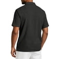 thumbnail image 6 of BRANROY Men's Linen Blend Collared Shirts - Short Sleeve Casual Summer Tops for Men, Breathable Lightweight for Vacation and Daily,Black S, 6 of 8