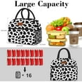 thumbnail image 3 of Coobiiya - Bolsa de almuerzo para mujeres, adultos, a prueba de fugas, tamaño pequeño, reutilizable, aislante, para el trabajo, oficina, picnic, viajes, vaca, 3 of 3