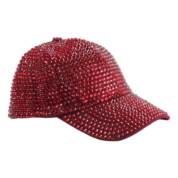 Yokua Unique Baseball Hat Teens Headwear Sequined Caps for Travel Photo Props