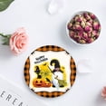 thumbnail image 4 of FMSHPON Happy Halloween Dwarf and Pumpkin and Cat Plaid Texture Set of 6 Round Coaster for Drinks, Absorbent Ceramic Stone Coasters Cup Mat with Cork Base for Home Kitchen Room Coffee Table Bar Decor, 4 of 6