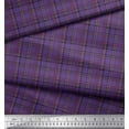 thumbnail image 2 of Soimoi Cotton Duck Fabric Plaid Check Printed Fabric 1 Yard 42 Inch Wide, 2 of 3