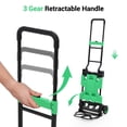 thumbnail image 3 of Garvee Folding Hand Truck Dolly with Folding Basket, Collapsible Carts with 4 Wheels, 330Lb for Moving, Shopping, 3 of 7