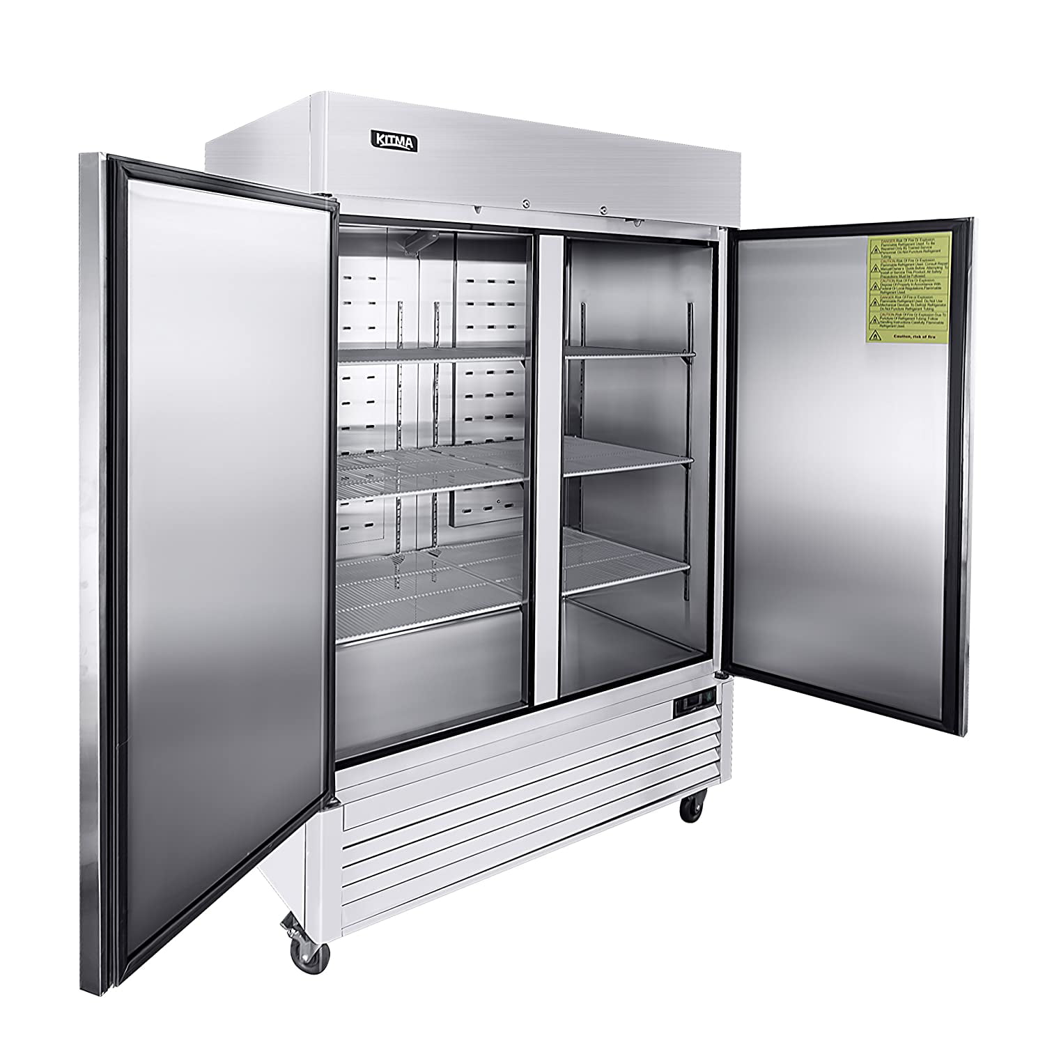 49 Cu Ft. Vortex Refrigeration Commercial 2 Solid Door Freezer 