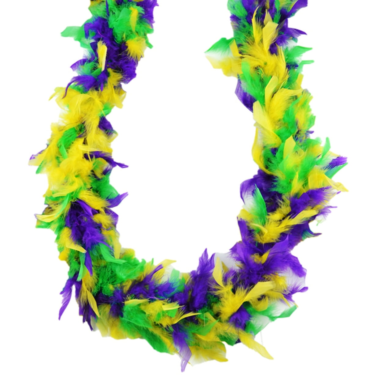 Green purple Mixture 65 Grams Chandelle Feather Boa   Party Halloween Costume 