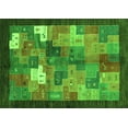 thumbnail image 1 of Ahgly Company Indoor Rectangle Abstract Green Contemporary Area Rugs, 8' x 10', 1 of 1
