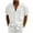 White, variant on hotojiny Hawaiian Shirt for Men Fashion Stripes Cotton Linen Button down Shirts Short Sleeve Casual Summer Beach Tops with Pocket