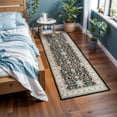 thumbnail image 2 of sasyxdc Washable Runner Rug 2x3 - Hallway Runner Rug Kitchen Rugs and Mats Non Skid Washable Waterproof Carpet Runner for Living Room Bedroom Bathroom (Beige/Yellow  2X3) dyu, 2 of 6