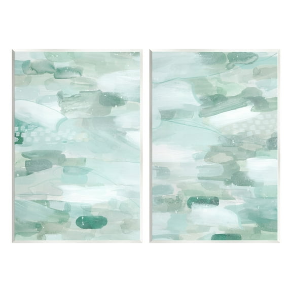 Stupell Industries Beachy Abstract Pattern Abstract Painting Unframed Art Print Wall Art, 10 x 15, Set of 2
