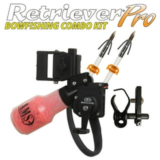 Mudcat Recurve Bowfishing Bow Kit 40lbs with Wrap Style Reel - Black