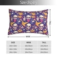 thumbnail image 2 of Pofeuu rock Skull record Print Polyester Microfiber Plush Pillowcases, Super Soft and Cozy Pillow Case Covers with Envelop Closure（Pillow core not included）-14"x20", 2 of 6