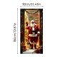 thumbnail image 2 of Cubierta navideña para puertas Cubierta elástica para puertas de entrada de 36 x 80 pulgadas Decoraciones para puertas para fiestas navideñas Decoración para el hogar, 2 of 5