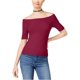 thumbnail image 1 of Camiseta básica para mujer Derek Heart morado grande, 1 of 2