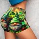 thumbnail image 4 of Fotbe St. Patrick's Day USA Flag Shorts Sin Costuras – Shorts Deportivos de Cintura Alta para Mujer, Elásticos para Gimnasio, Yoga, Running o Ciclismo-X-Large, 4 of 8