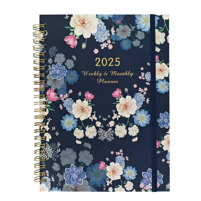 Planificador Quinlirra 2025 en inglés, A5, con páginas separadoras, cuaderno de espiral, regalos para mujeres, regalos para hombres, regalos de Halloween