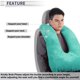 thumbnail image 2 of Almohada Ergonómica para el Cuello del Automóvil, Soporte Ajustable, Verde Oscuro, 1 Pcs, 2 of 7
