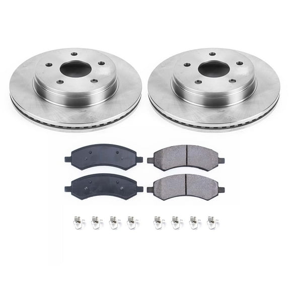 Ultimate Brakes Front Ceramic Brake Pad and Rotor Kit with Hardware WM80123