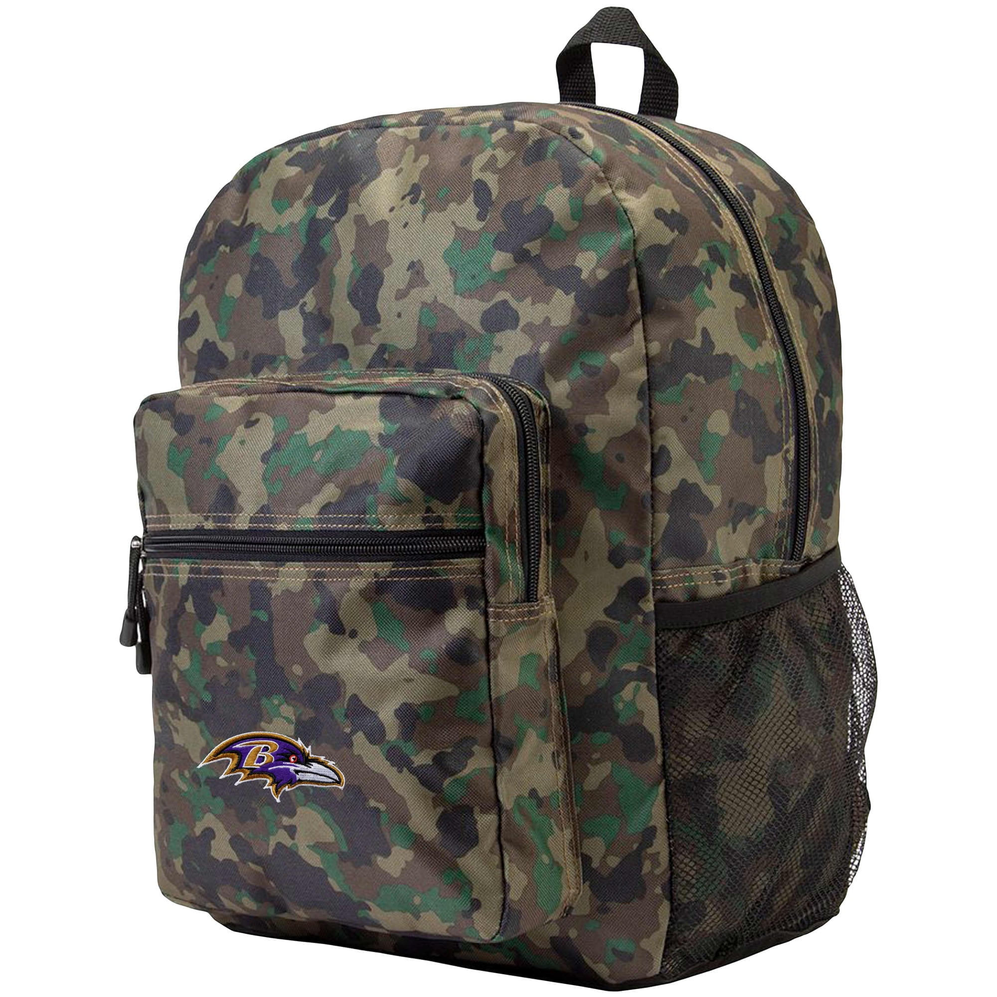NFL Baltimore Ravens "Daybreak" Backpack, 17" x 7.5" x 12.5" Camo