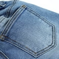 thumbnail image 2 of KIDSCOOL SPACE Infant Jeans,Baby Toddler Elastic Waist with D-ring Stretch Denim Pants,Light Blue,12-18 Months, 2 of 6