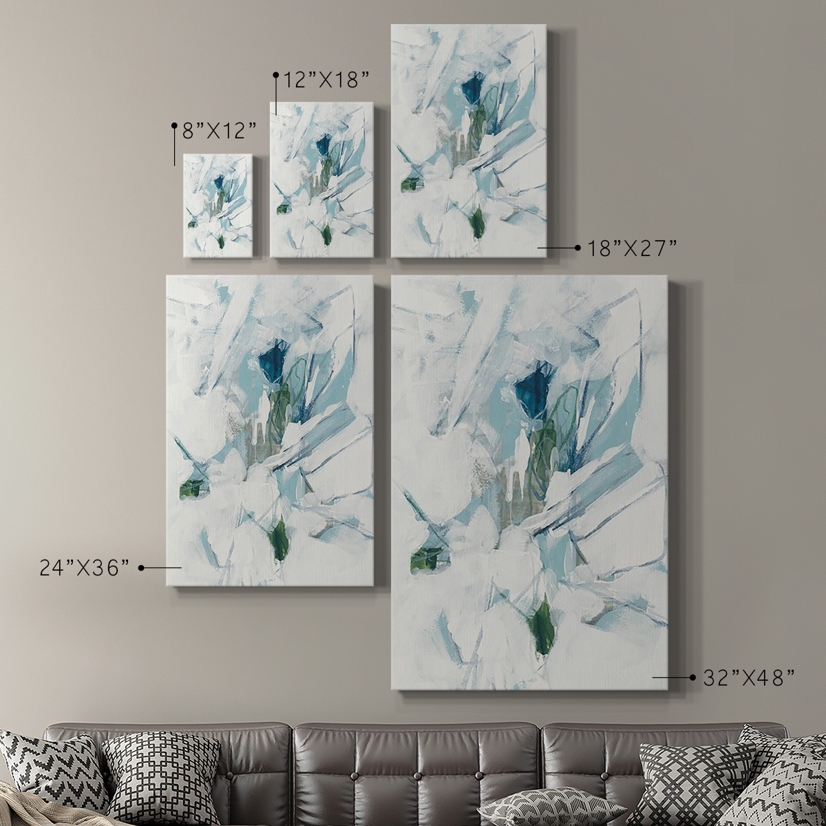 Ice Cavern IV Premium Gallery Wrapped Canvas - Ready to Hang