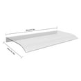 thumbnail image 2 of Miumaeov Awning Canopy Porch Door Awning UV Rain Snow Protection for Front Door/Porch Patio Roof Rain Shelter Thicken Clear Cover Maintenance Patio Awning Polycarbonate Sheet No Brackets, 2 of 12