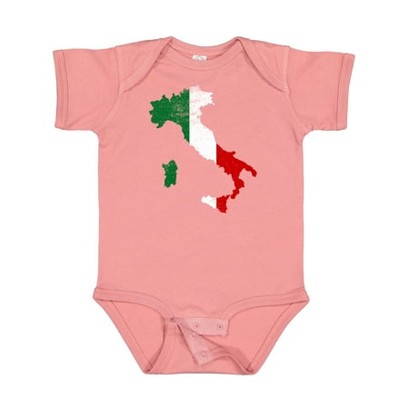 

Inktastic Italian Map Flag Boys or Girls Baby Bodysuit