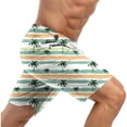 thumbnail image 4 of Mens Hawaii Swim Trunks 2 In 1 with Compression Liner 5 Inch Bathing Suit Athletic-Fit Elastic Waist Shorts with Pockets Bathing Suit Built-In Board Shorts, 4 of 5
