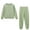 Green, variant on Babysbule Womens Fall Plus Top Sets Sales Women's Fashion Versatile Round Neck Long Sleeve Loose Pants Set For Women