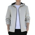 thumbnail image 1 of Men Long Sleeve Autumn Winter Hooded Top Blouse Coat Jacket With Pockets, 1 of 4