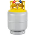thumbnail image 1 of Alician Recovery Tank, Ac Recovery Tank With Free Adjustment Flexible Brass Double Valve, Non-slip Knob, Reusable Recovery Cylinder Tank For Home Factory, 1 of 9