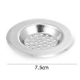 thumbnail image 5 of Colador de lavabo Ndcxsfigh de acero inoxidable filtro de fregadero de cocina Trampa para cabello (L), 5 of 5