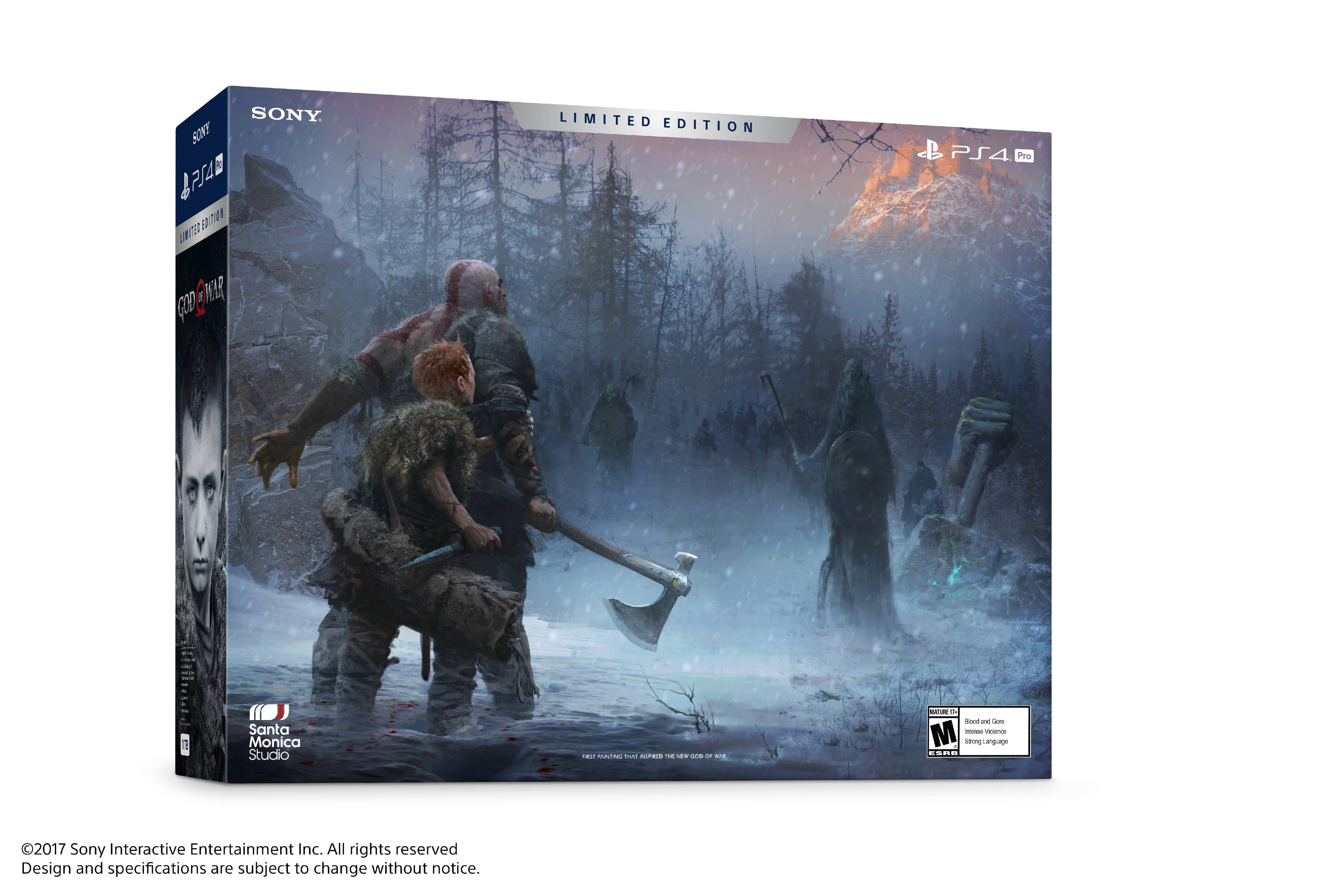 Sony PlayStation 4 Pro 1TB God of War Bundle, CUH-7115B 