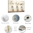 thumbnail image 2 of ZHONGYUTONG Rustic Kitchen Wall Art Butterfly Cotton Flower in Vase Picture Farmhouse Floral Canvas Prints Beige Botanical Artwork Bathroom Wall Decor (12.00" x 18.00"), 2 of 6