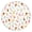Cream, variant on Tablecloth Round Bohemian Floral Vintage Tribal Style, Waterproof Elastic Fitted Vinyl, Back, Stain Resistant, 44-50 Inch Table Cover