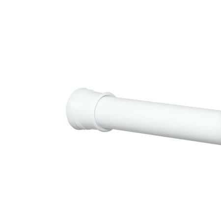 Zenna Home Adjustable Tension Stall Shower Rod, 26 - 40 Inches, White