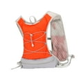 thumbnail image 3 of figatia Men Running Vest Reflective Gear Portable Adjustable Vest Backpack for Marathoner Hiking Trail Orange, 3 of 8