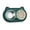 D, variant on FEOLGEHLY Dog Cat Food Bowl Cat Water Bowl 2 in 1, Cute Cat Dog Bowls, Stainless Steel Cat Bowls, Dog Bowls, Dog Cat Food And Water Bowl Set, Pet Bowls Small to Medium Dogs and Cats (C)