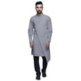 thumbnail image 1 of Atasi Designer Kurta Pajama For Men Printed Angrakha Kurta Set Summer Clothing, 1 of 3