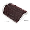 thumbnail image 2 of M Buder Coffee Cat Self Groomer Massage Comb Wall Corner Soft Brush, 5x3.3 in / 12.6x8.3 cm, 2 of 5