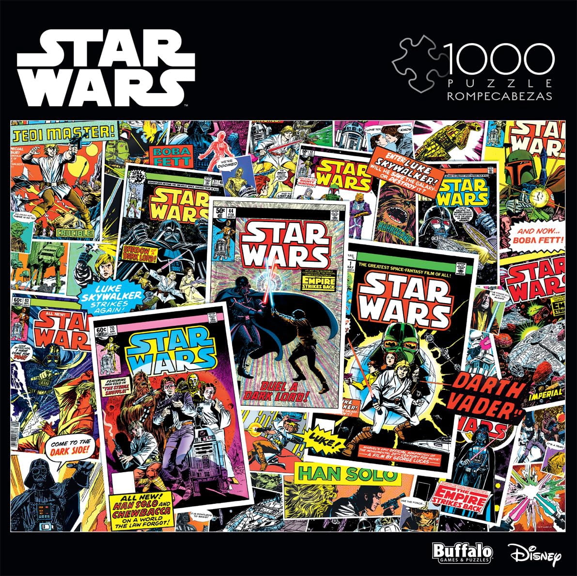 Buffalo Games 1000-Piece Star Wars Comic Book Collage Interlocking Jigsaw Puzzle for Adults Ages 14+