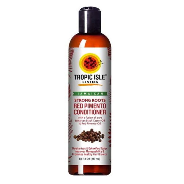 Tropic Isle Living Jamaican Strong Roots Acondicionador de pimiento rojo, 8 onzas