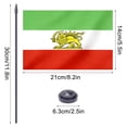 thumbnail image 3 of 5Pcs Hand Cranked Flag Pole, CQCYD Iranian Flag, Hand Cranked Flag Pole Plastic Desktop Display Patriotic Decor For Home Office Desk Tabletop Decoration Small Flags Miniature Flags, 3 of 9