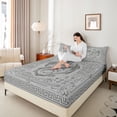 thumbnail image 4 of Castle Fairy Boys Girls Magical Dragon Bed Sheets,Gothic Style King Sheets, 4 of 7