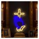 thumbnail image 1 of Letrero De Neón Con Manos En Oración Y Cruz, Luz LED Cristiana Regulable Por USB, Ideal Para La Iglesia, La Sala De Oración O Como Decoración 17cmx31.5cm, 1 of 5