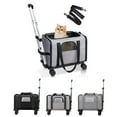 thumbnail image 1 of Sac à Roulettes pour Animaux, Transporteur Roulant Portable pour Petits Chiens Chats avec Poignée Télescopique Roues à 360 Degrés Sangle d'Épaule Réglable et Fenêtres en Maille, 1 of 7