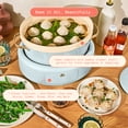 thumbnail image 3 of Beautiful 10-in-1, 8 Qt Multi-Cooker with Bamboo Steamer Insert and 7 Preset Functions, Hydrangea by Drew Barrymore, 3 of 16