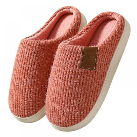 

Unisex Men s and Women s House Slippers Indoor Cotton Slippers Non-Slip House Slippers Interior Warm Plush Slippers Autumn Winter