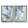 thumbnail image 4 of Stupell Industries Tropical Flower Petal Leaf Sprigs Botanical Pastels Painting Black Framed Art Print Wall Art, Set of 2, Design by Elizabeth Medley, 4 of 5