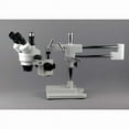 thumbnail image 3 of AmScope 7X-45X Simul-Focal Stereo Zoom Microscope on Dual Arm Boom Stand, 3 of 4