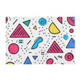 thumbnail image 7 of Yayeee Bath Rug for Bathroom Floor Non Slip Rectangle Fluffy Soft Absorbent Mat, 16"x24", Red Retro Pattern, 7 of 7